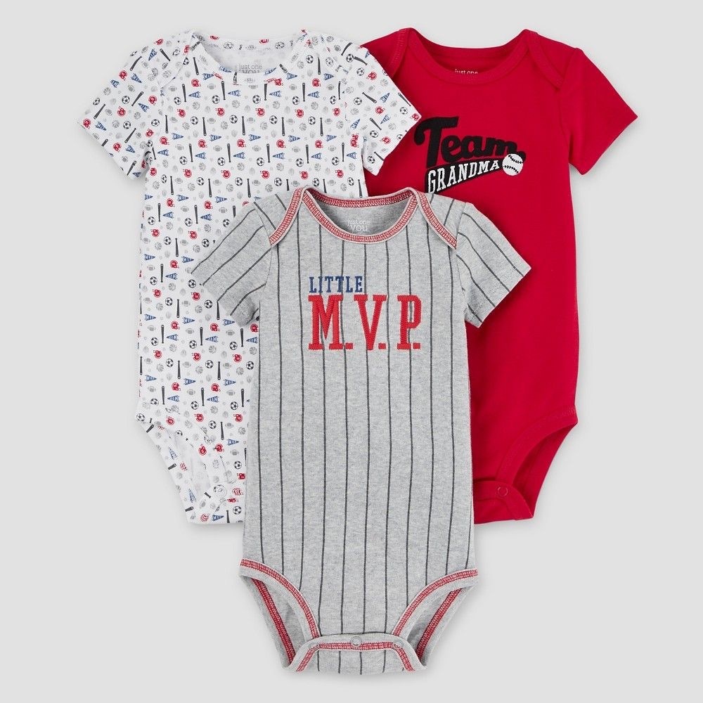BNWT Little MVP ⚾️🏈⚽️🏀 3-pack Bodysuits